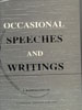 Occasional Speeches and Writings Oct. 1952 - Feb 1959