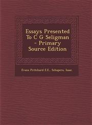 Essays Presented to C G Seligman - Primary Source Edition,1293451363,9781293451366