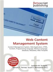 Web Content Management System,6130890834,9786130890834