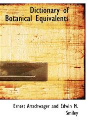 Dictionary of Botanical Equivalents,1110548753,9781110548750