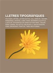 Lletres tipogràfiques Frutiger, Optima, Letter Gothic, Gill Sans MT, Tahoma, Wingdings, Univers, Comic Sans, Bookman Old Style,1232766917,9781232766919