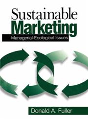 Sustainable Marketing Managerial - Ecological Issues,0761912185,9780761912187