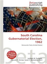 South Carolina Gubernatorial Election, 1962,6134496251,9786134496254
