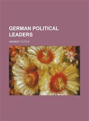 German Political Leaders,1150065958,9781150065958