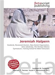 Jeremiah Halpern,6131324263,9786131324260