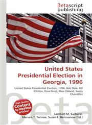 United States Presidential Election in Georgia, 1996,6134866016,9786134866019