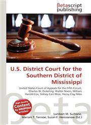 U.S. District Court for the Southern District of Mississippi,6134777641,9786134777643