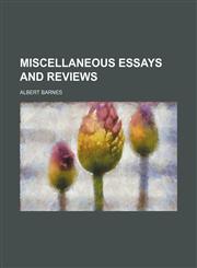 Miscellaneous Essays and Reviews,1154376893,9781154376890