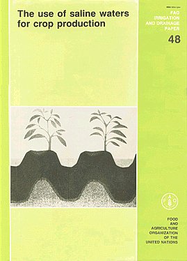 The Use of Saline Water for Crop Production 1st Reprint,8172330936,9788172330934
