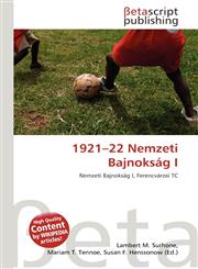 1921-22 Nemzeti Bajnokság I,6134527254,9786134527255