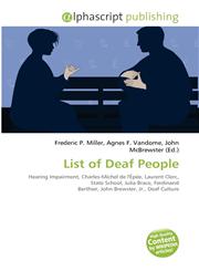 List of Deaf People,6135647709,9786135647709
