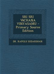 SRI SRI VACHANA VINYASAMU - Primary Source Edition,1294048171,9781294048176