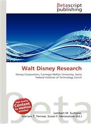 Walt Disney Research,3639904990,9783639904994
