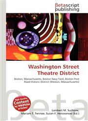 Washington Street Theatre District,6134448621,9786134448628