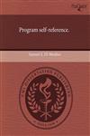 Program self-reference.,1244027359,9781244027350