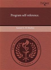 Program self-reference.,1244027359,9781244027350