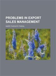 Problems in Export Sales Management,1151799831,9781151799838