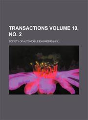 Transactions Volume 10, no. 2,1152076469,9781152076464