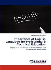 Importance of English Language for Professional& Technical Education,3659188581,9783659188589