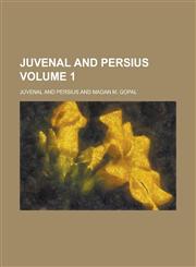 Juvenal and Persius Volume 1,1234896427,9781234896423