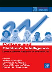 Culture and Children's Intelligence Cross-Cultural Analysis of the WISC-III,0122800559,9780122800559