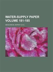 Water-Supply Paper Volume 181-185,1234117762,9781234117764