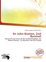 Sir John Buxton, 2nd Baronet,6200765375,9786200765376