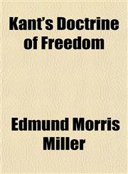 Kant's Doctrine of Freedom,1152495941,9781152495944