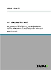 Der Petitionsausschuss,3638892735,9783638892735