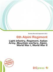 6th Alpini Regiment,6136889986,9786136889986