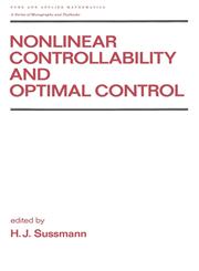 Nonlinear Controllability and Optimal Control,0824782585,9780824782580