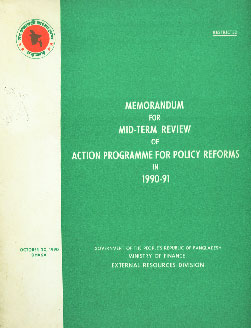 Memorandum for Mid-Term Review of Action Programme for Policy Reforms in 1990-90