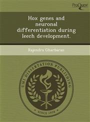 Hox genes and neuronal differentiation during leech development.,1248988205,9781248988206