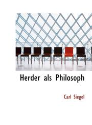 Herder als Philosoph,1113043652,9781113043658