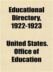 Educational Directory, 1922-1923,115337675X,9781153376754