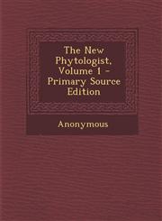 New Phytologist, Volume 1,1289519927,9781289519926