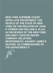 New York Supreme Court, Appellate Division---First Department,1236922271,9781236922274
