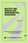 Multiple and Generalized Nonparametric Regression 1st Edition,0761921893,9780761921899