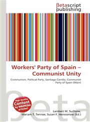 Workers' Party of Spain - Communist Unity,6133433655,9786133433656