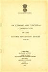 An Economic and Functional Classification of the Central Government Budget - 1978-79