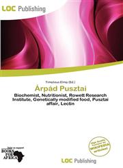 Árpád Pusztai,6200160988,9786200160980