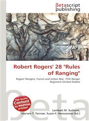 Robert Rogers' 28 "Rules of Ranging",6134879436,9786134879439