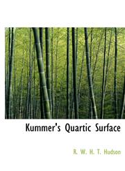 Kummer's Quartic Surface,1116554062,9781116554069