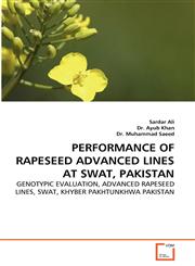 Performance of Rapeseed Advanced Lines at Swat, Pakistan,3639321960,9783639321968