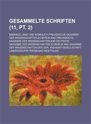 Gesammelte Schriften (11, PT. 2),1235284158,9781235284151