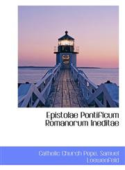 Epistolae Pontificum Romanorum Ineditae,1110999852,9781110999859