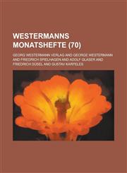 Westermanns Monatshefte (70 ),1150768967,9781150768965