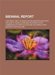 Biennial report,1459049896,9781459049895