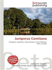 Juniperus Comitana,6136384981,9786136384986