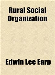 Rural Social Organization,1152177001,9781152177000